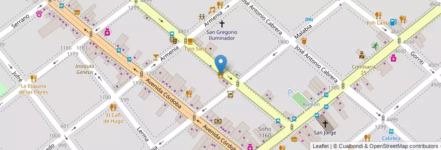 Mapa de ubicacion de La Francisca Feria de Campo, Palermo en アルゼンチン, Ciudad Autónoma De Buenos Aires, ブエノスアイレス.
