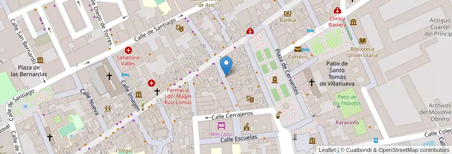 Mapa de ubicacion de La Fromagerie en Espanha, Comunidade De Madrid, Comunidade De Madrid, Área Metropolitana De Madrid Y Corredor Del Henares, Alcalá De Henares.