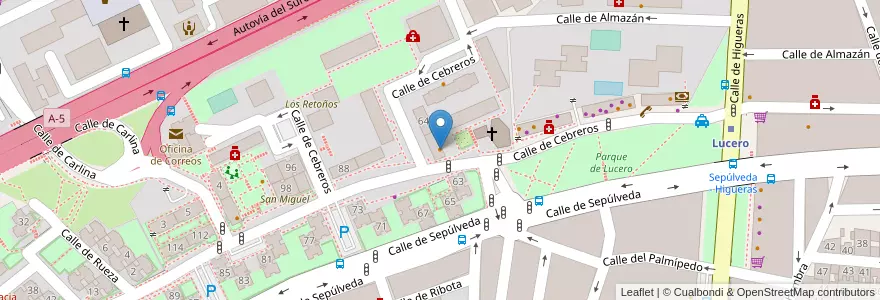 Mapa de ubicacion de La Fuente de Javier en إسبانيا, منطقة مدريد, منطقة مدريد, Área Metropolitana De Madrid Y Corredor Del Henares, مدريد.