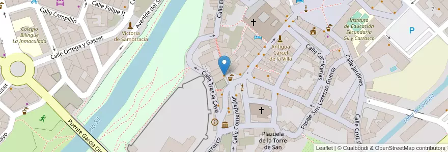 Mapa de ubicacion de La Galería en İspanya, Castilla Y León, León, El Bierzo, Ponferrada.