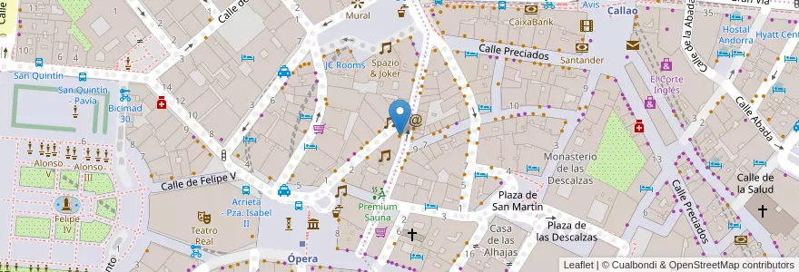 Mapa de ubicacion de La Galería en Espanha, Comunidade De Madrid, Comunidade De Madrid, Área Metropolitana De Madrid Y Corredor Del Henares, Madrid.