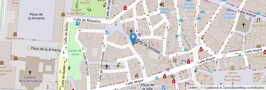 Mapa de ubicacion de La Gastroteca de Santiago en Испания, Мадрид, Мадрид, Área Metropolitana De Madrid Y Corredor Del Henares, Мадрид.