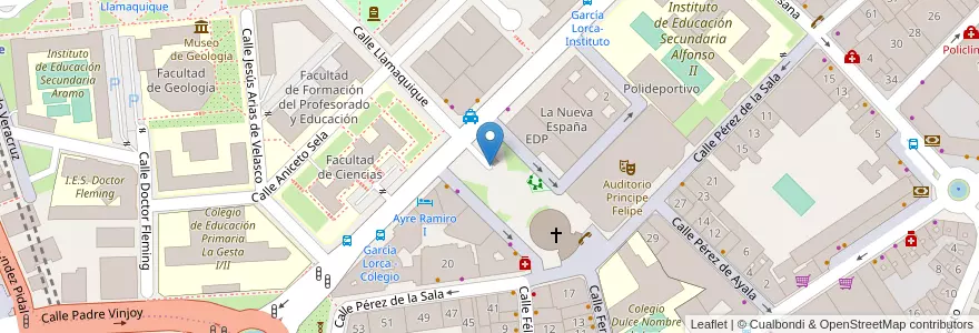 Mapa de ubicacion de La Gesta en Espanha, Astúrias, Astúrias, Oviedo.