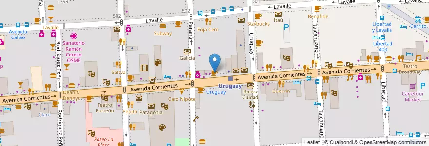 Mapa de ubicacion de La Giralda Cafetería, San Nicolas en 아르헨티나, Ciudad Autónoma De Buenos Aires, Comuna 1, 부에노스아이레스.