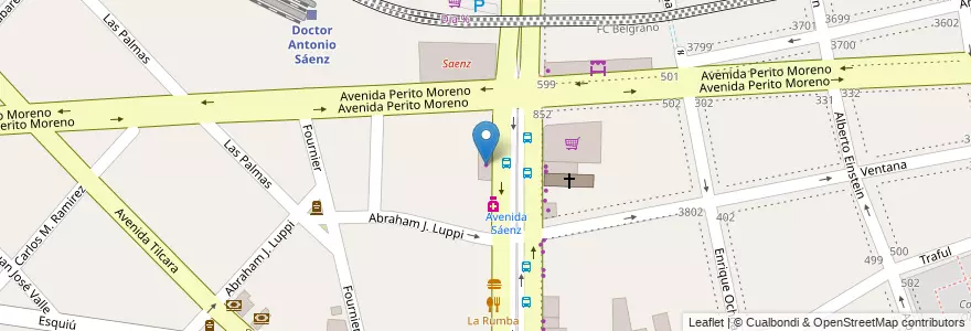 Mapa de ubicacion de La Gram Pompeya, Nueva Pompeya en Аргентина, Буэнос-Айрес, Comuna 4, Буэнос-Айрес.