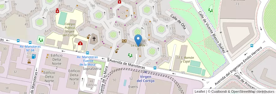 Mapa de ubicacion de La Guarde II en Spain, Community Of Madrid, Community Of Madrid, Área Metropolitana De Madrid Y Corredor Del Henares, Madrid.