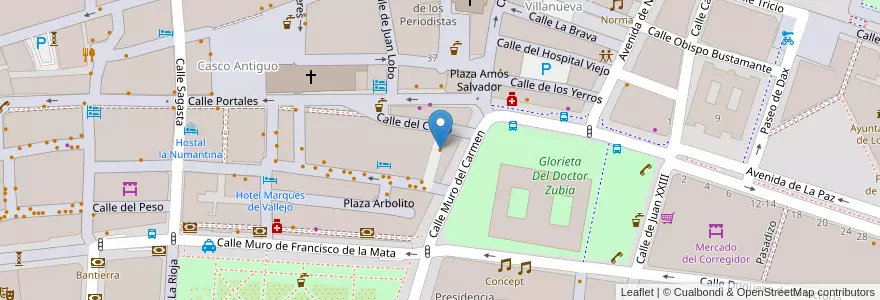 Mapa de ubicacion de La Guarida en Испания, Риоха, Риоха, Логронья.