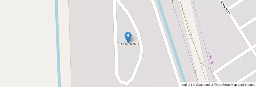 Mapa de ubicacion de La Guarida en アルゼンチン, サンティアゴ・デル・エステロ州, Departamento Banda.