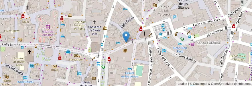 Mapa de ubicacion de la guaseria en 西班牙, 安达鲁西亚, Sevilla, Sevilla.