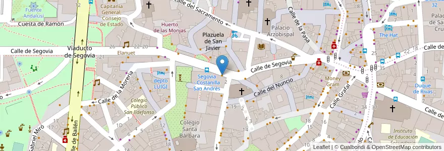 Mapa de ubicacion de La Guinguette en إسبانيا, منطقة مدريد, منطقة مدريد, Área Metropolitana De Madrid Y Corredor Del Henares, مدريد.