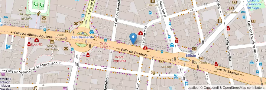 Mapa de ubicacion de La H es Muda en 西班牙, Comunidad De Madrid, Comunidad De Madrid, Área Metropolitana De Madrid Y Corredor Del Henares, Madrid.