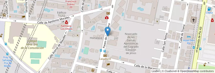 Mapa de ubicacion de LA HABANA, PASEO, DE,200 en Испания, Мадрид, Мадрид, Área Metropolitana De Madrid Y Corredor Del Henares, Мадрид.