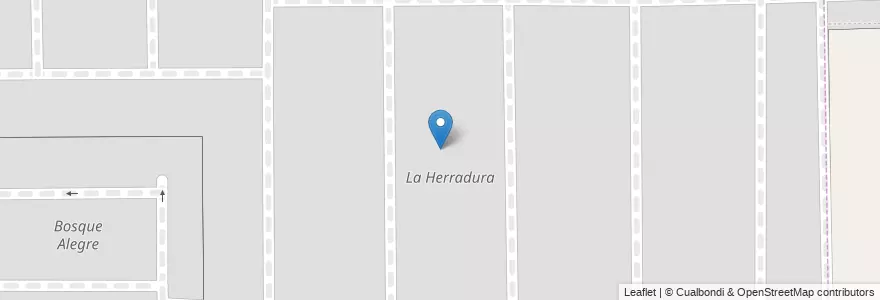Mapa de ubicacion de La Herradura en Аргентина, Кордова, Departamento Colón, Municipio De Villa Allende, Pedanía Río Ceballos, Villa Allende.