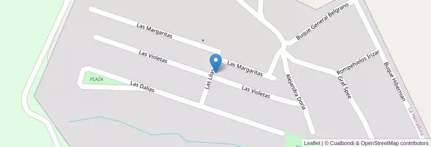 Mapa de ubicacion de La Herradura en 아르헨티나, 칠레, 네우켄주, Departamento Confluencia, Municipio De Plottier, Plottier.