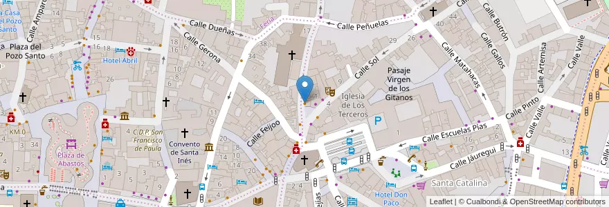 Mapa de ubicacion de La Huerta, 9 en 스페인, Andalucía, Sevilla, 세비야.