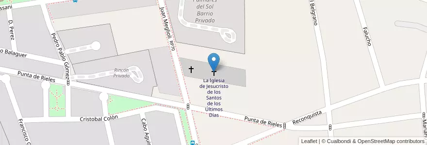 Mapa de ubicacion de La Iglesia de Jesucristo de los Santos de los Últimos Días en Argentina, San Juan, Chile, Rivadavia.