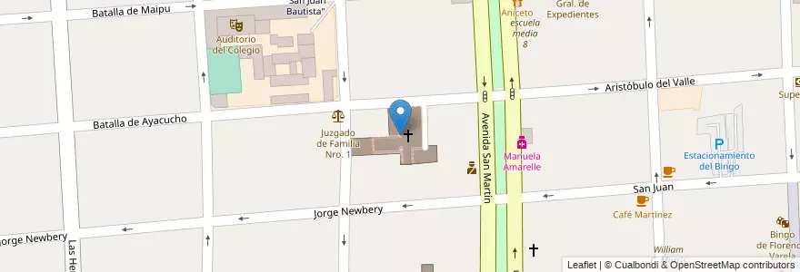 Mapa de ubicacion de La Iglesia de Jesucristo de los Santos de los Últimos Días (Estaca Florencio Varela) en Аргентина, Буэнос-Айрес, Partido De Florencio Varela, Florencio Varela.