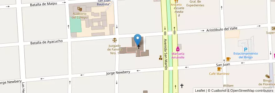 Mapa de ubicacion de La Iglesia de Jesucristo de los Santos de los Últimos Días (Estaca Florencio Varela) en Argentinië, Buenos Aires, Partido De Florencio Varela, Florencio Varela.