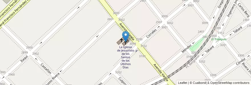 Mapa de ubicacion de La Iglesia de Jesucristo de los Santos de los Últimos Días, Villa Soldati en Argentine, Ciudad Autónoma De Buenos Aires, Buenos Aires, Comuna 8.