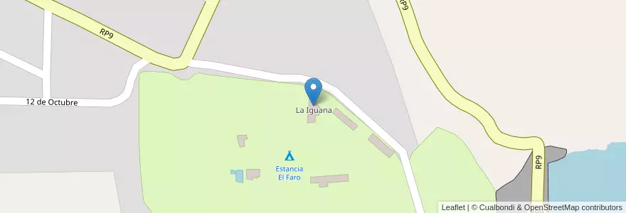 Mapa de ubicacion de La Iguana en Аргентина, Сан-Луис, Belgrano, Comisión Municipal De Nogolí.