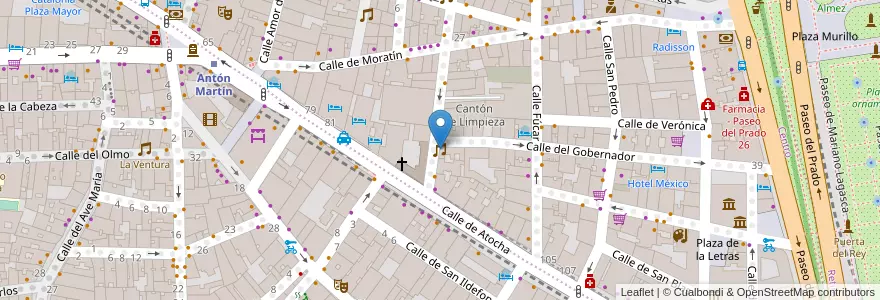 Mapa de ubicacion de La Imperdible en إسبانيا, منطقة مدريد, منطقة مدريد, Área Metropolitana De Madrid Y Corredor Del Henares, مدريد.