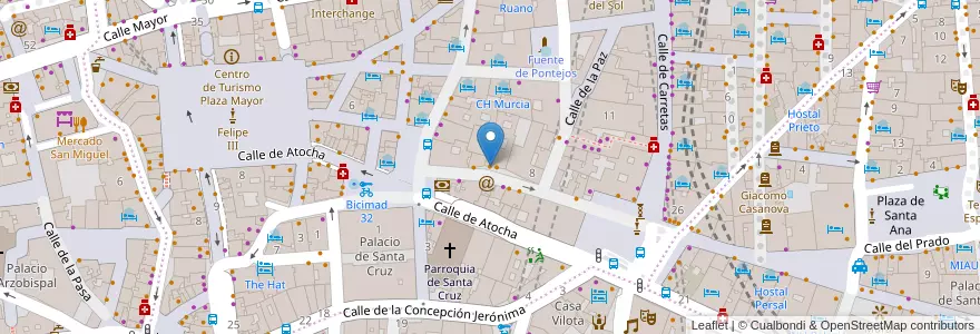 Mapa de ubicacion de La Imprenta en スペイン, マドリード州, Comunidad De Madrid, Área Metropolitana De Madrid Y Corredor Del Henares, Madrid.