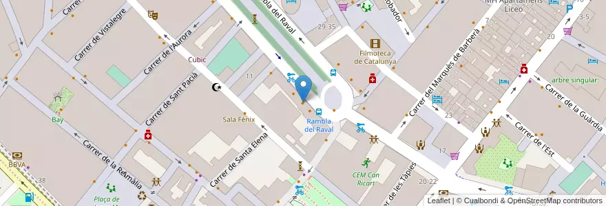 Mapa de ubicacion de La informal en İspanya, Catalunya, Barcelona, Barcelonès, Barcelona.