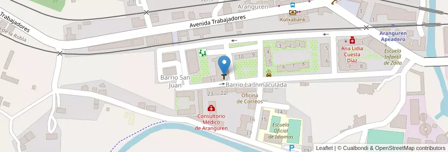 Mapa de ubicacion de La Inmaculada en Espanha, Comunidade Autónoma Do País Basco, Bizkaia, Enkarterri, Zalla.