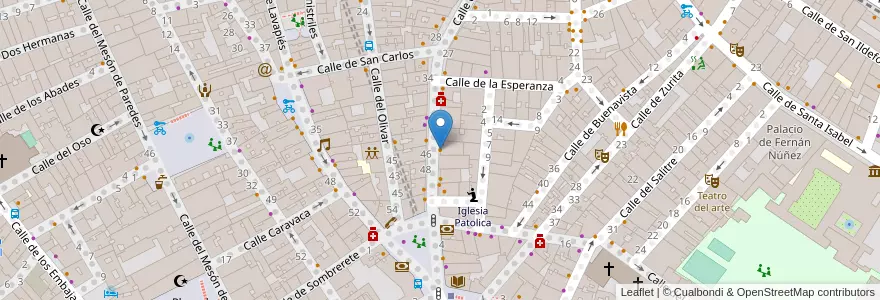 Mapa de ubicacion de La Inquilina en إسبانيا, منطقة مدريد, منطقة مدريد, Área Metropolitana De Madrid Y Corredor Del Henares, مدريد.