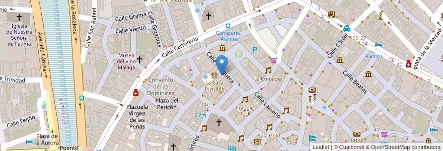 Mapa de ubicacion de La Invisible en Espagne, Andalousie, Malaga, Málaga-Costa Del Sol, Málaga.