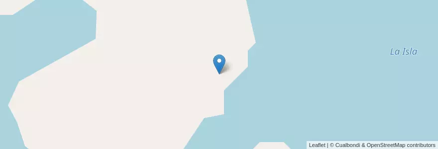 Mapa de ubicacion de La Isla en الأرجنتين, تشيلي, شوبوت, Departamento Tehuelches.