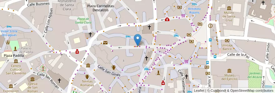 Mapa de ubicacion de La Italiana Horno de Pizzas en スペイン, カスティーリャ＝ラ・マンチャ州, Toledo, Toledo, Toledo.