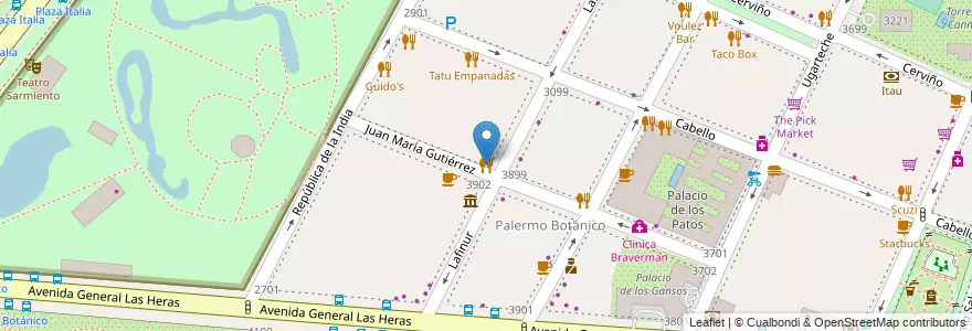 Mapa de ubicacion de La Josefina Parrilla Resto Bar, Palermo en Arjantin, Ciudad Autónoma De Buenos Aires, Buenos Aires, Comuna 14.