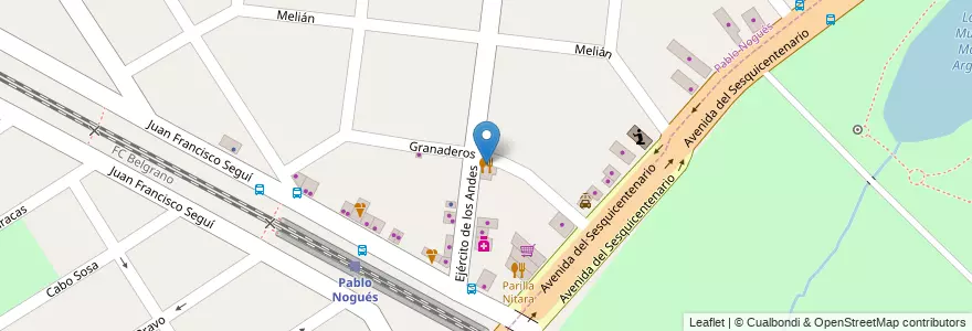 Mapa de ubicacion de La Juana en Argentina, Buenos Aires, Partido De Malvinas Argentinas, Pablo Nogués.