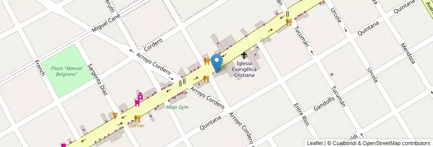 Mapa de ubicacion de La Jungla De Los Pekes en 阿根廷, 布宜诺斯艾利斯省, Partido De San Fernando, Victoria.