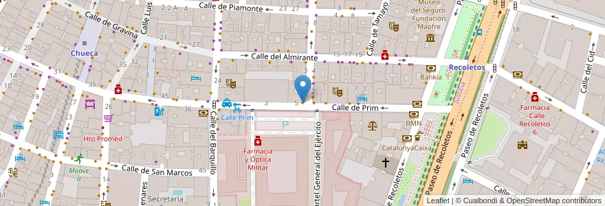 Mapa de ubicacion de La Kitchen en Испания, Мадрид, Мадрид, Área Metropolitana De Madrid Y Corredor Del Henares, Мадрид.