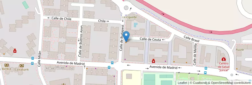 Mapa de ubicacion de La Kroqueta Taberna en Spanien, Autonome Gemeinschaft Madrid, Autonome Gemeinschaft Madrid, Área Metropolitana De Madrid Y Corredor Del Henares, Torrejón De Ardoz.