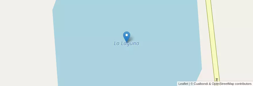 Mapa de ubicacion de La Laguna en Arjantin, Córdoba, Departamento Río Cuarto, Pedanía Río Cuarto.