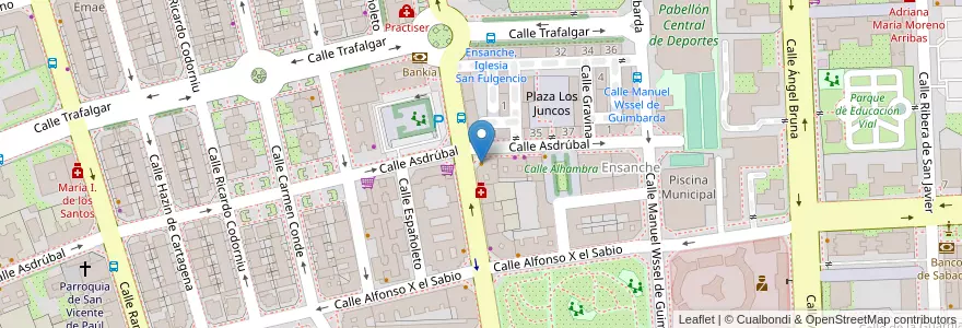 Mapa de ubicacion de La Lareira de Carmen en 西班牙, Región De Murcia, Región De Murcia, Campo De Cartagena Y Mar Menor, Cartagena.