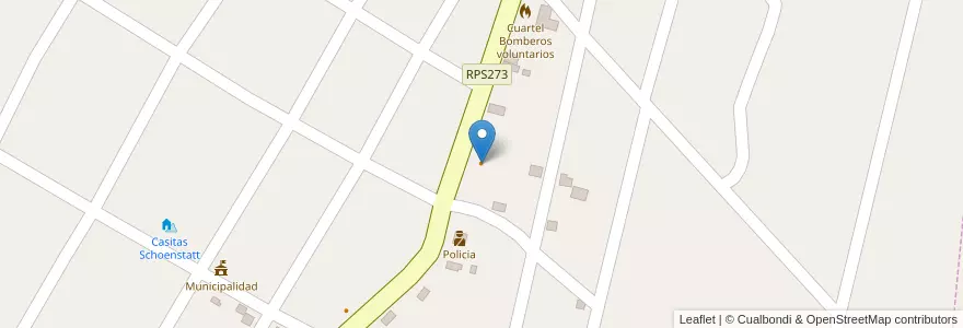 Mapa de ubicacion de La Lechuza en アルゼンチン, コルドバ州, Departamento Calamuchita, Pedanía Santa Rosa, Municipio De Villa Yacanto, Villa Yacanto De Calamuchita.