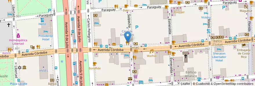 Mapa de ubicacion de La Leyenda, Retiro en الأرجنتين, Ciudad Autónoma De Buenos Aires, Comuna 1, Buenos Aires.