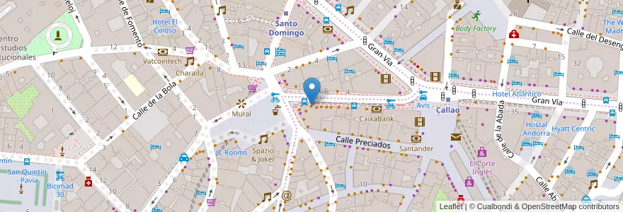 Mapa de ubicacion de La Libanesa en إسبانيا, منطقة مدريد, منطقة مدريد, Área Metropolitana De Madrid Y Corredor Del Henares, مدريد.