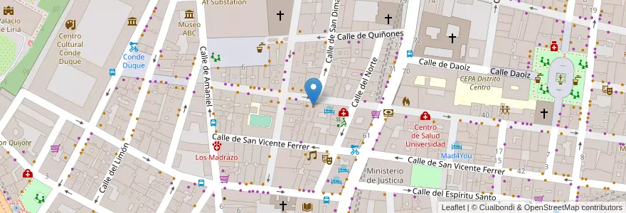 Mapa de ubicacion de La Loca Juana en Испания, Мадрид, Мадрид, Área Metropolitana De Madrid Y Corredor Del Henares, Мадрид.