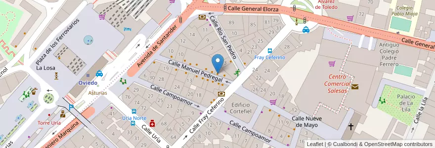 Mapa de ubicacion de La Lola en Spanje, Asturië, Asturië, Oviedo.
