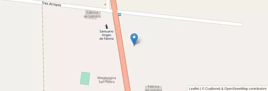 Mapa de ubicacion de La Loma - Parrilla/Comedor en الأرجنتين, Misiones, Departamento Libertador General San Martín, Municipio De Capioví.
