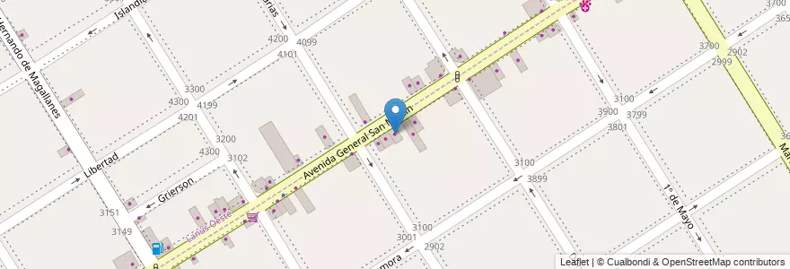 Mapa de ubicacion de La Lonja en Arjantin, Buenos Aires, Partido De Lanús, Lanús Oeste.
