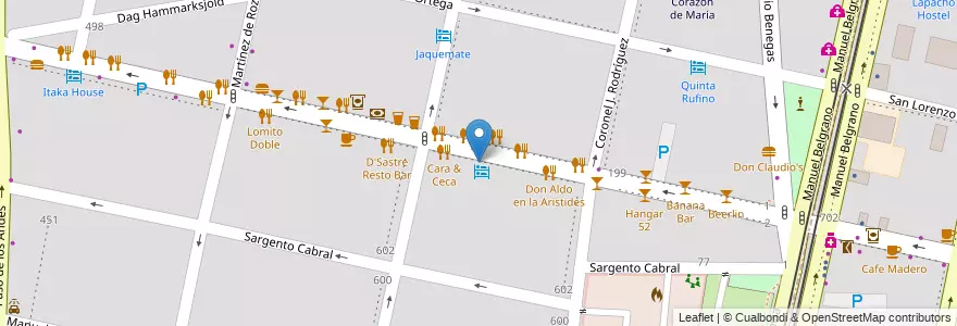 Mapa de ubicacion de La Lucia en Arjantin, Şili, Mendoza, Departamento Capital, Ciudad De Mendoza, Sección 5ª Residencial Sur.