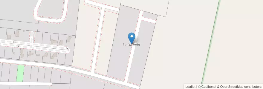 Mapa de ubicacion de La Lucinda en Arjantin, San Juan, Şili, Zonda.