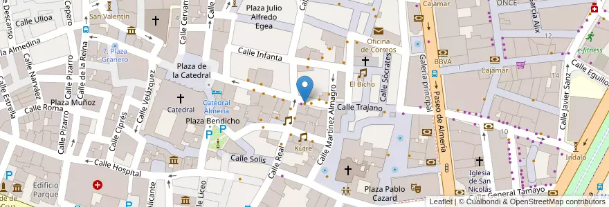 Mapa de ubicacion de La Lupe en スペイン, アンダルシア州, アルメリア, アルメリア.