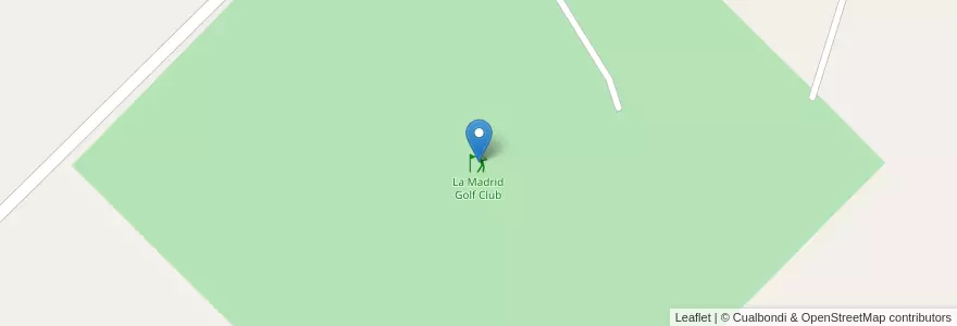 Mapa de ubicacion de La Madrid Golf Club en 아르헨티나, 부에노스아이레스주, Partido De General Lamadrid.